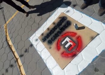 Realizan en Tequexquitla trabajos de balizamiento de calles.