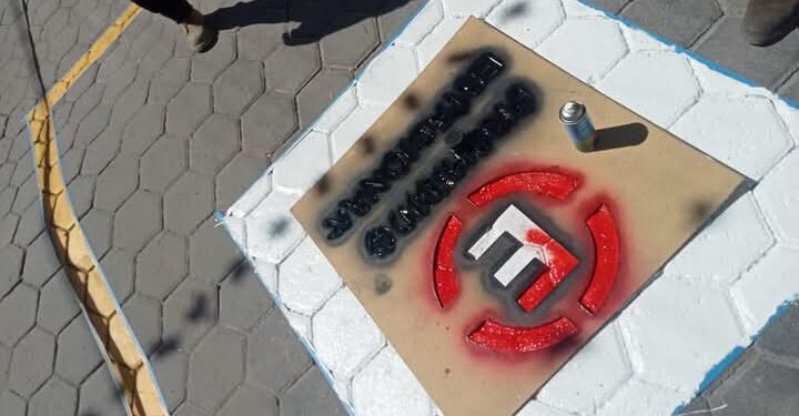 Realizan en Tequexquitla trabajos de balizamiento de calles.