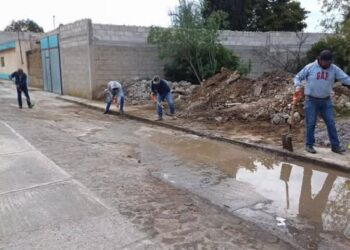 Inicia Ayuntamiento de Cuapiaxtla con Campaña de Limpieza de materiales para construcción que obstaculizan vía pública.