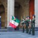 La presidenta de México, Claudia Sheinbaum, encabezó la ceremonia por el 112 Aniversario Luctuoso de Francisco I. Madero en el Patio de Honor de Palacio Nacional.