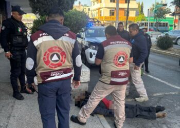 Ubican en la vía pública a hombre sin vida en Apizaco.