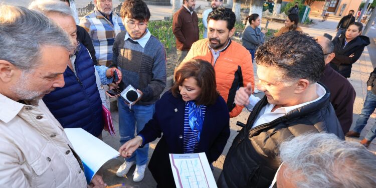 Recorre gobernadora  capital de Tlaxcala para definir plan de mejoramiento de fachadas