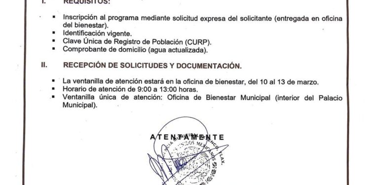 Invita Gobierno de Ixtenco a inscribirse en la Tercera Jornada de Empleo Temporal 2025.