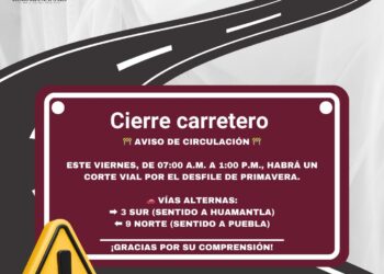 Anuncia Ayuntamiento de Ixtenco cierres viales por Desfile de Primavera.