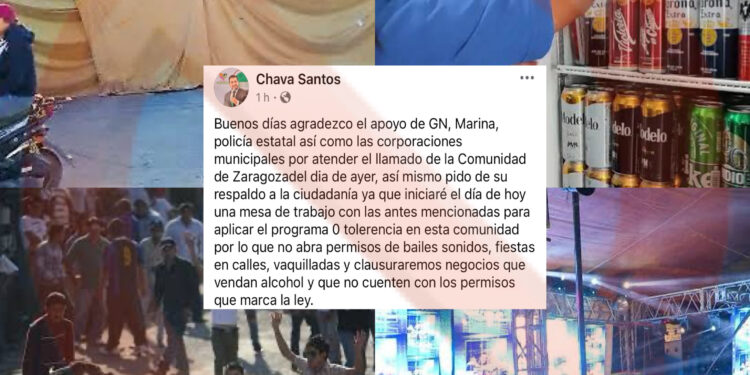 Suspendidos bailes sonideros, Vaquilladas y venta de alcohol en Zaragoza, Huamantla.