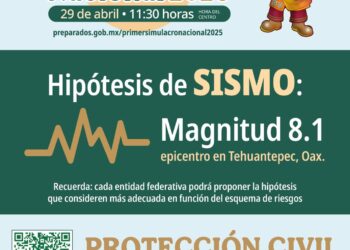 Invita CEPC a participar en el primer simulacro nacional 2025