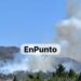 Mega incendio consume el cerro del Quimicho, en Tocatlán.