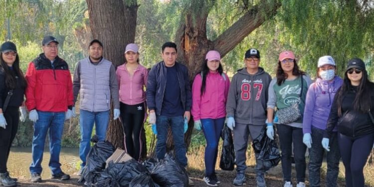 Alfonso Sánchez García, presidente municipal de Tlaxcala, reafirma su compromiso con la recuperación del río Zahuapan.