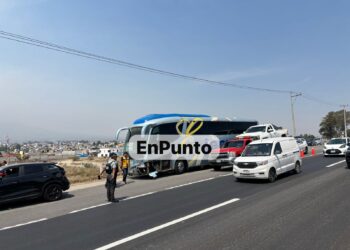 Carambola en Huamantla deja solo daños materiales. 