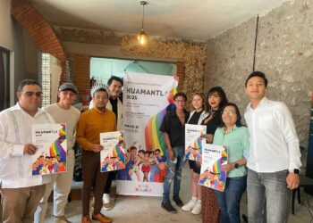 Presentan actividades de la segunda marcha LGBTTTIQ+ en Huamantla.