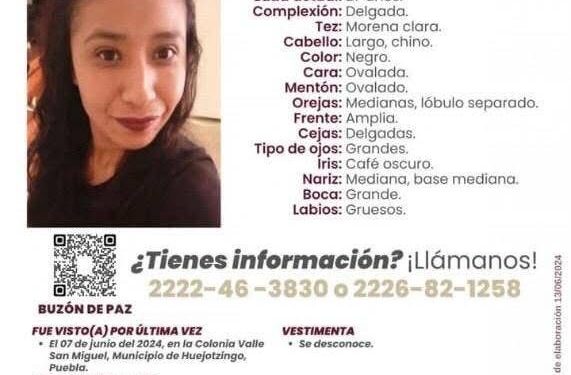 Madre de Sandra Vega, desesperada pide autoridades de Puebla y Tlaxcala, agilicen búsqueda de su hija. 