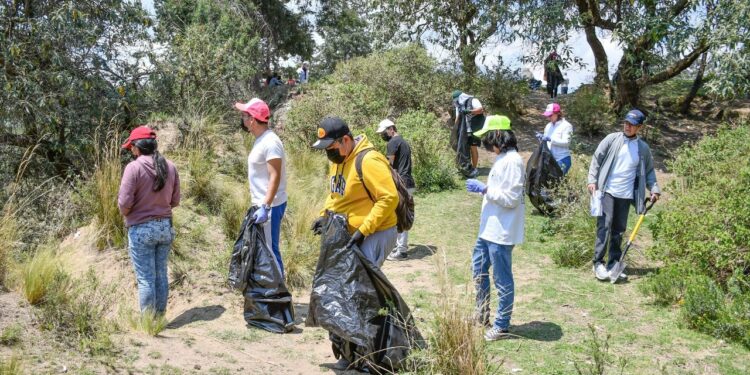 GOBIERNO DE HUAMANTLA Y COMUNIDAD DE JOSÉ MARÍA MORELOS SE UNEN A “TEQUIOS POR LA PAZ” POR UN ENTORNO MÁS LIMPIO