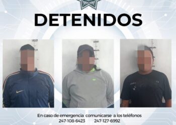 DISUADE POLICÍA MUNICIPAL DE HUAMANTLA RIÑA Y DETIENE A TRES SUJETOS