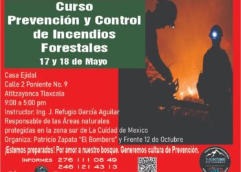 Convocan a curso de capacitación en control de incendios forestales en Atltzayanca.