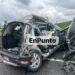 Tres muertos y un lesionado en choque de tractocamión vs camioneta en Atltzayanca.