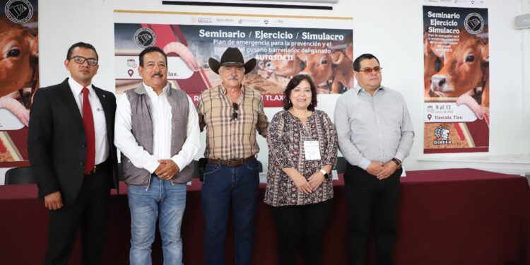Realizan SIA y SADER simulacro para la prevención del gusano barrenador del ganado