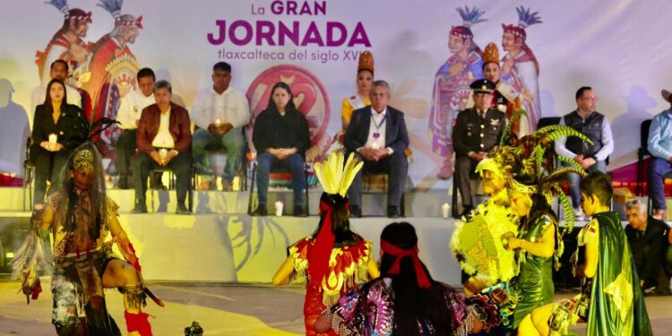 En un ambiente de fiesta e identidad se realizó la conmemoración de “la gran jornada tlaxcalteca del siglo XVI.
