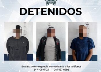 POLICÍA DE HUAMANTLA RETIRA DE LA VÍA PÚBLICA A TRES HOMBRES POR ALTERAR EL ORDEN Y CONSUMIR SUSTANCIAS NOCIVAS