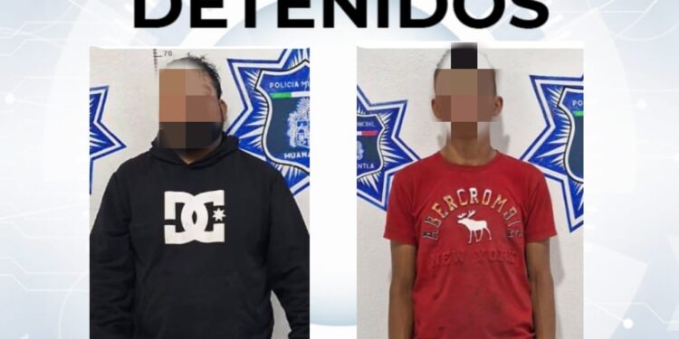 POLICÍA DE HUAMANTLA ASEGURA VEHÍCULO Y PRESENTA ANTE EL MP A DOS PRESUNTOS RESPONSABLES DE ROBO