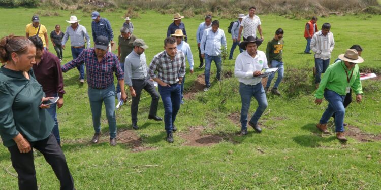 Supervisa presidente Alfonso Sánchez avances del proyecto de recuperación de la Laguna de Acuitlapilco
