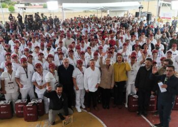 Suscriben Secretaría de Bienestar y el ISSSTE convenio para Salud Casa porCasa; Presidenta de México firma como testigo