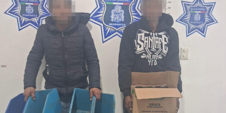 ASEGURA POLÍCIA MUNICIPAL DE HUAMANTLA A CINCO PERSONAS EN DIFERENTES HECHOS DELICTIVOS