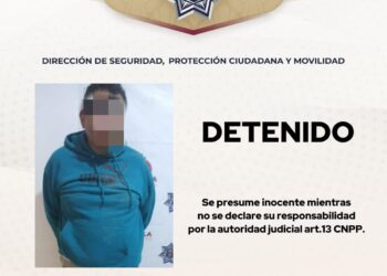 DETIENE POLICÍA MUNICIPAL DE TLAXCALA A PRESUNTO AGRESOR ARMADO