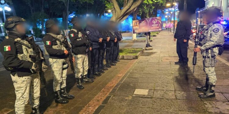 GUARDIA NACIONAL Y POLICÍA CAPITALINA REALIZAN OPERATIVO COORDINADO PREVENTIVO EL FIN DE SEMANA