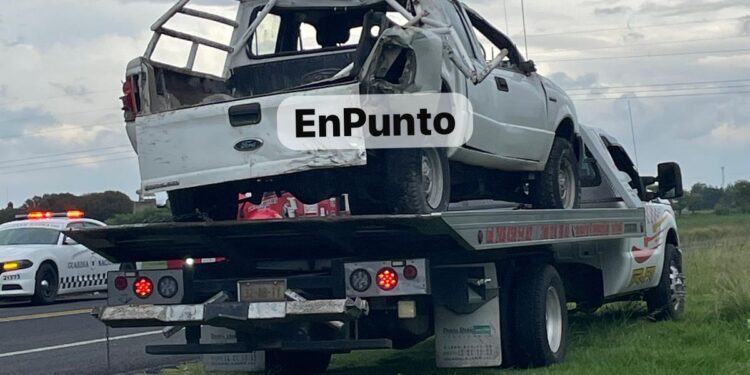 Vuelcan dos unidades en la Huamantla – Terrenate. 