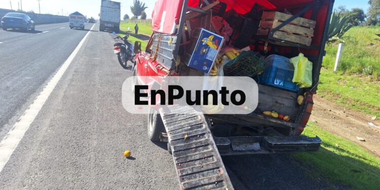 Comerciantes sufren 4ccid3nt3 en Huamantla.