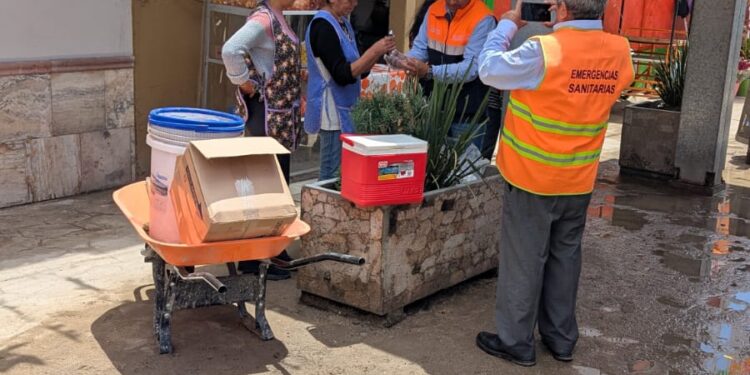 COEPRIST despliega brigada sanitaria en Tequexquitla tras lluvias que provocaron inundaciones