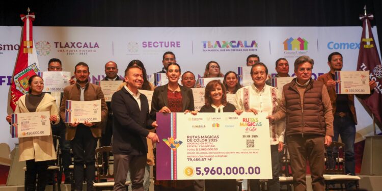 SALVADOR SANTOS FIRMA CONVENIO DEL PROGRAMA “RUTAS MÁGICAS DE COLOR” QUE EMBELLECERÁ LA IMAGEN DE HUAMANTLA