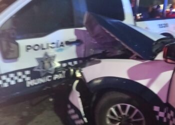 Accidente vehicular involucra a dos patrullas municipales en cumplimiento de su deber