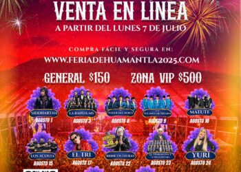 Recordatorio: venta en línea de boletos para los espectáculos de la Feria Huamantla 2025