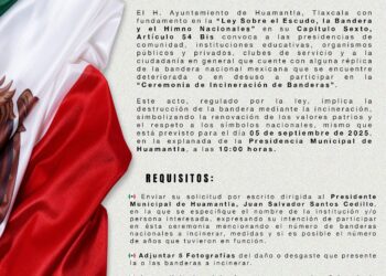 Huamantla prepara Ceremonia de Incineración de Banderas