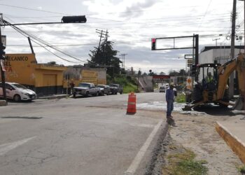 Cierre temporal de vialidad por trabajos de mejora en la red hidráulica en Huamantla
