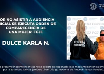 Por no asistir a audiencia inicial se ejecuta orden de comparecencia de una mujer: FGJE