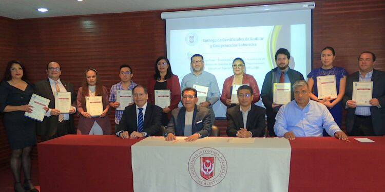 La UATx capacita a nuevos auditores en Gestión de Organizaciones Educativas