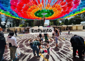Celebran en Huamantla “Día de la Niña y Niño Alfombrista”. 
