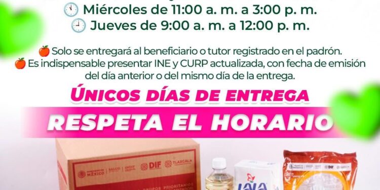 EL SMDIF HUAMANTLA REFUERZA LA ALIMENTACIÓN DE LAS FAMILIAS CON LA ENTREGA DE DESPENSAS