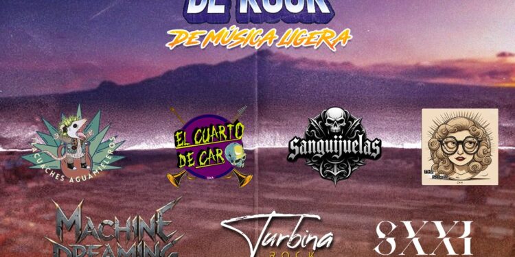 El Festival de Rock “De Música Ligera” llega a la Feria Internacional del Arte Efímero y la Dalia 2025