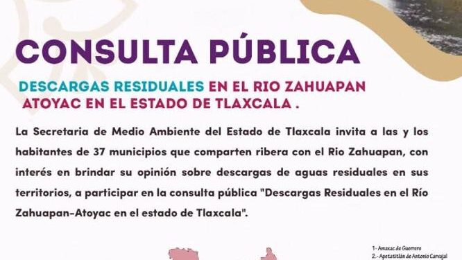 Convocan a ciudadanos de 37 municipios a participar en consulta para el saneamiento del río Zahuapan