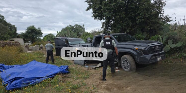 Ubican en Tequexquitla punto donde desmantelaban vehículos robado.