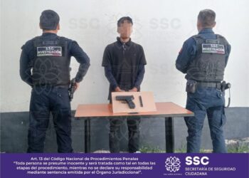 Detiene SSC a un sujeto por portación de réplica de arma de fuego
