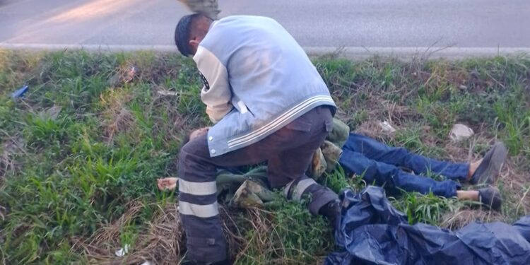 Protección civil municipal de Tlaxcala atiende a mujer atropellada en la loma Xicohténcatl