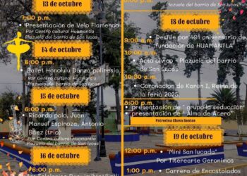 Convoca presidente de San Lucas a actividades por fundación de Huamantla y feria anual.