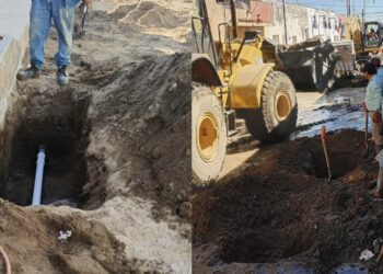 Suministro de agua potable es regular pese a trabajos en calle Abasolo.