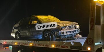 Un bache; posible causante de volcadura en Huamantla.