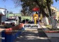 Mu3r3 hombre en la plazuela del Barrio de San Lucas en Huamantla.